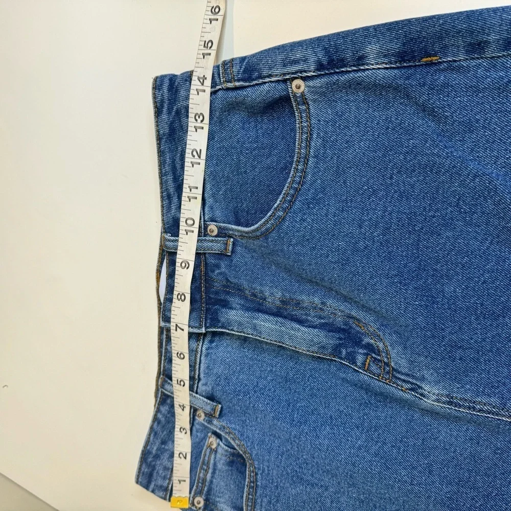 Steve Madden Avani Front-Slit Denim Midi Skirt size small